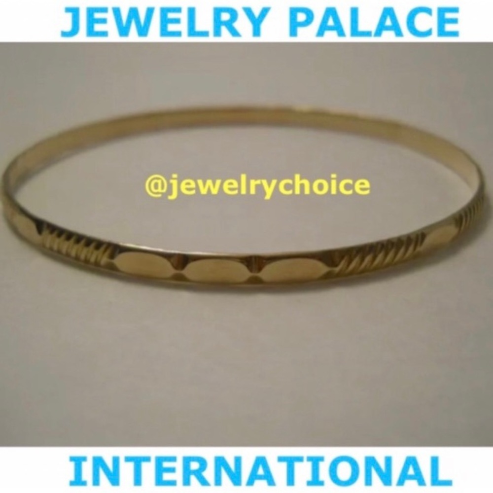 🆕14K Gold Filled Gypsy Style Slip On Bangles.